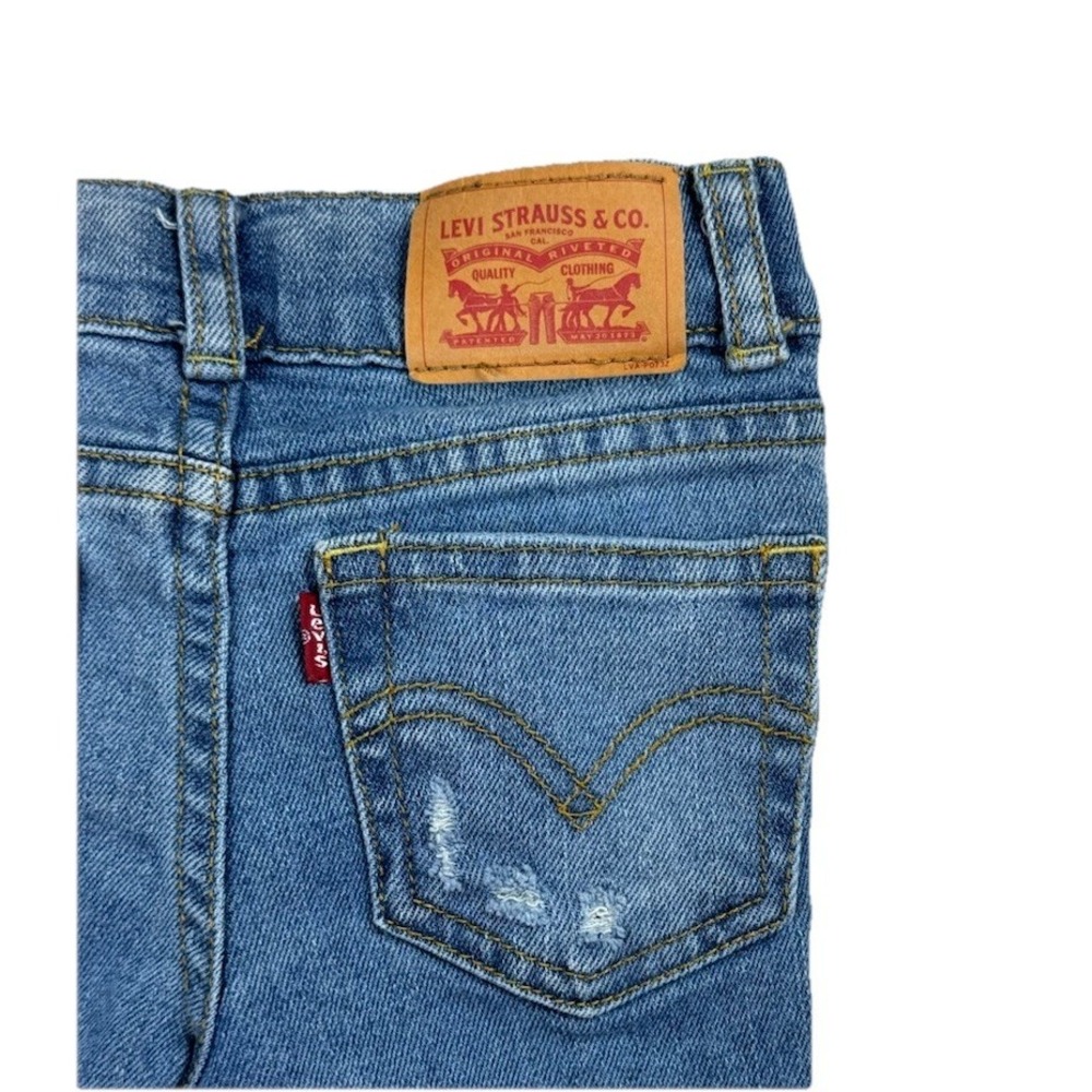 Levi's High Rise Ankle Straight Jeans Size 2T Girls Denim